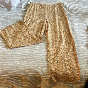 Multicolor Patterned Women's Pants